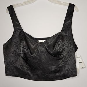 bp lingerie style crop top